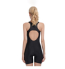 Women's Sleeveless One Piece Swimsuit Black Athletic Training Bathing Suit Quick-Dry Slimming
