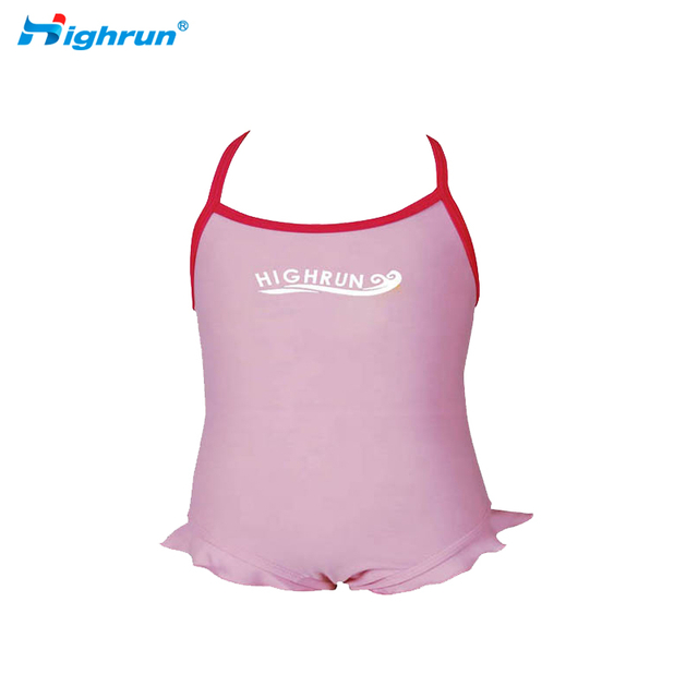 New Design Girls One Piece Summer Pink Swimwear Children Wholesale Breathable Fabric Swimwear Bikinis for Kids 