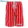 Men's Red Striped Beach Shorts Quick Dry Casual Lightweight Breathable Swim Trunks for Vacation