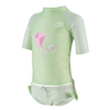 Customized Girl Kids Short Sleeve Anti-UV UPF50+ Rash Guard Beachwear Breathable Spandex/polyester Rash Guards