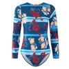 Custom Logo Rash guard Uv Upf 50+ protection Long Sleeve Rash Guard Wholesale Printed Surfing Shirt for Women