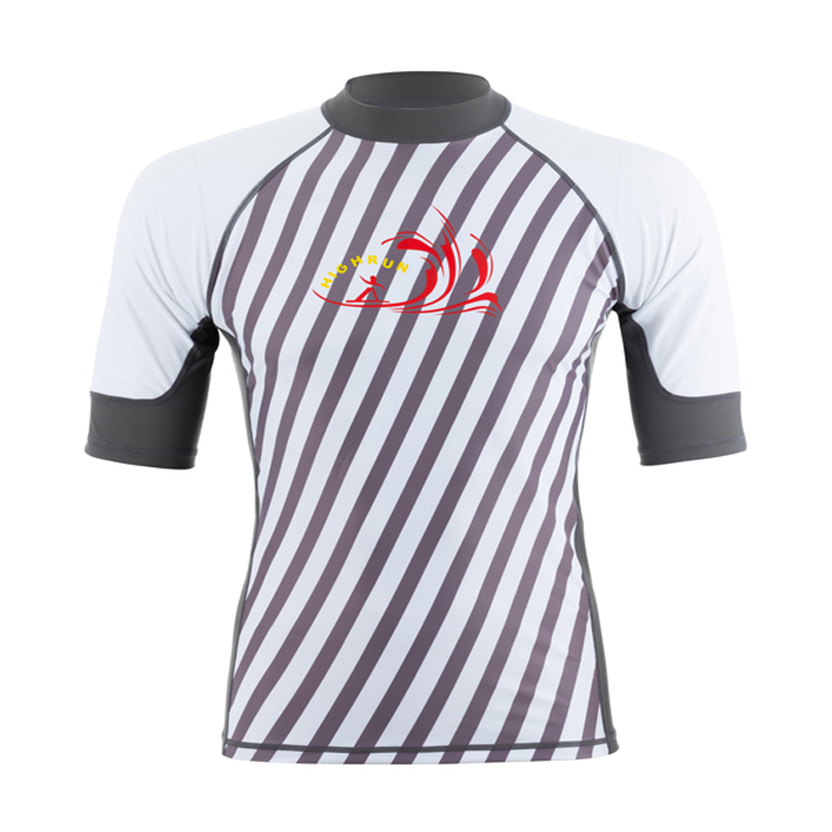 Manufacturer Wholesale Custom Design Short Sleeve UV50+ Rash Guard for Men High Quality Quick Dry Rash Guard