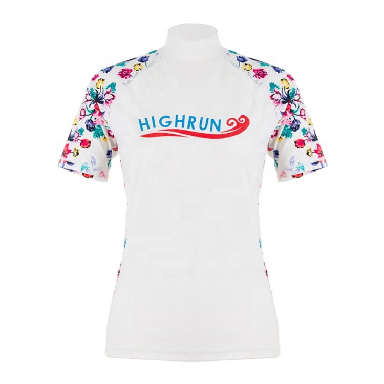  Best Selling Product Beachwear Sportwear Lightweight Women Rash Guard Latest Stylish Ladies Rash Guard in Low MOQ