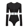 Custom High Guality Anti UV Sun Protection UPF 50 Swimsuit Long Sleeve One Piece Rash Guard for Women