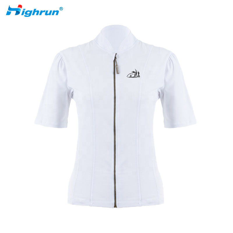 Custom Made Water Beach Surf Swim Shirts Sun Protection Women's Short Sleeve Comfortable Breathable Rash Guard