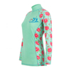 OEM High Impact Custom Sublimation Design & Logo Long Sleeve Women Rash Guard with UV Protection Breathable Rash Guards 