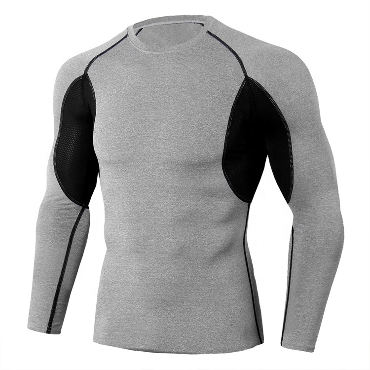 Custom Compression Shirts for Men Designed Sublimation Long Sleeve Rash Guards for Men BJJ Fighting Training