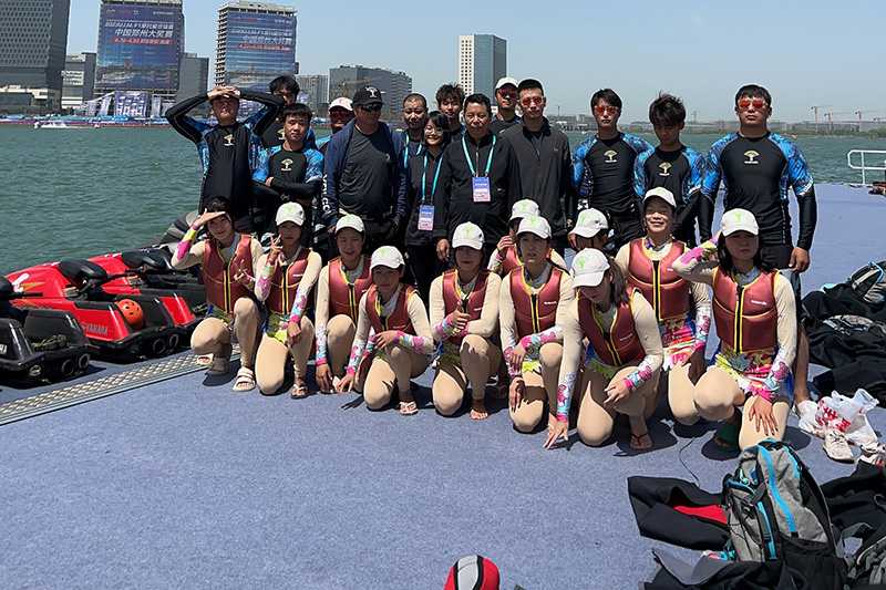 2023U. I. M.F1 Motorboat World Championships Zhengzhou Grand Prix sponsors Chinese stunt water skiing team