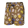 Polyester Latest Pants Men Floral Print Short Pants Swim Trunks 