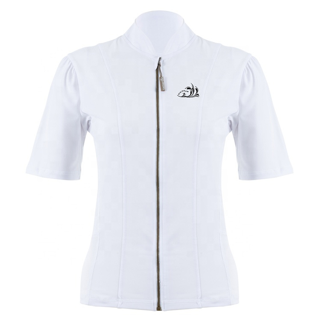 Custom Made Water Beach Surf Swim Shirts Sun Protection Women's Short Sleeve Comfortable Breathable Rash Guard
