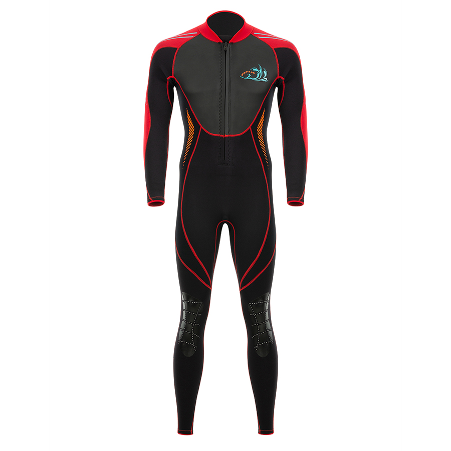  Latest Design Smooth Skin Wetsuit Black Spearfishing Chest Zip Wetsuits Long Sleeve Top Quality Sublimation Neoprene Wetsuit