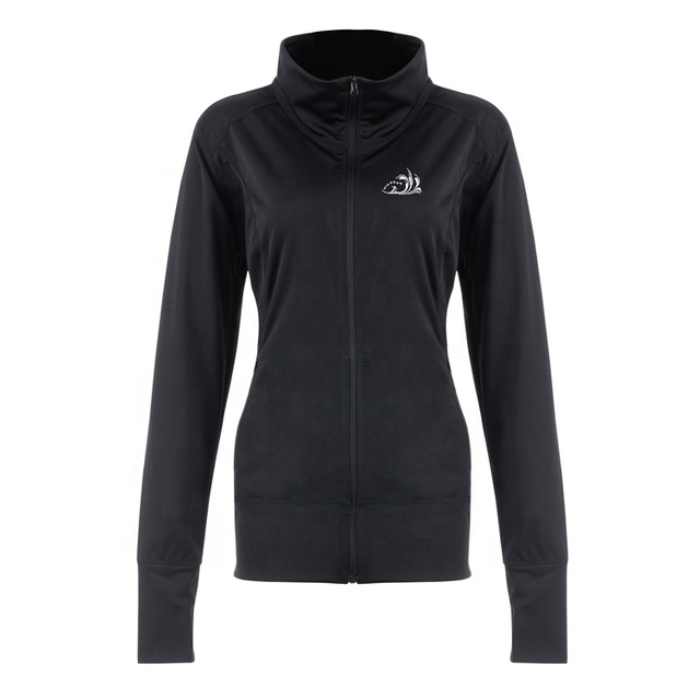 2025 New Custom Anti UV Clothing Outdoor Long Sleeve Surfing Swim Suits Black Women Rash Guard with Front Zipper