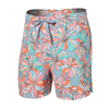 Polyester Latest Pants Men Floral Print Short Pants Swim Trunks 
