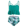 2025 New Arrivals Summer Fashion Green Women Two Piece Swimwear