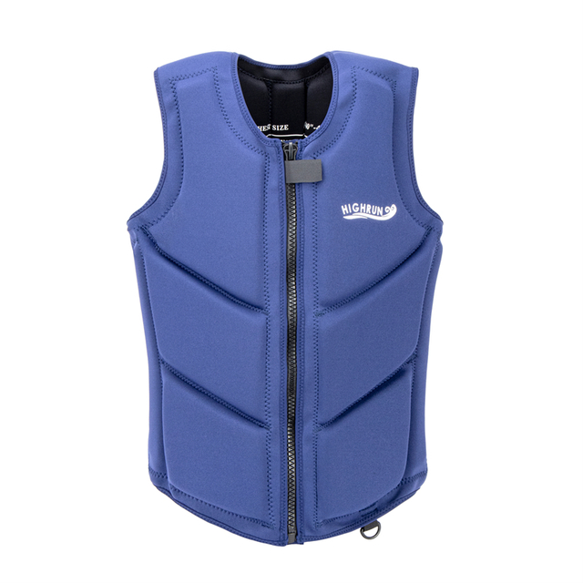 Factory Directly Supply Swim Vest Neoprene Smooth Skin Life Vest Jacket With Front Zipper