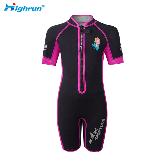 Children's 3.5 mm Youth Swimming Suit Neoprene Shorty Wetsuits for Kids Keep Warm