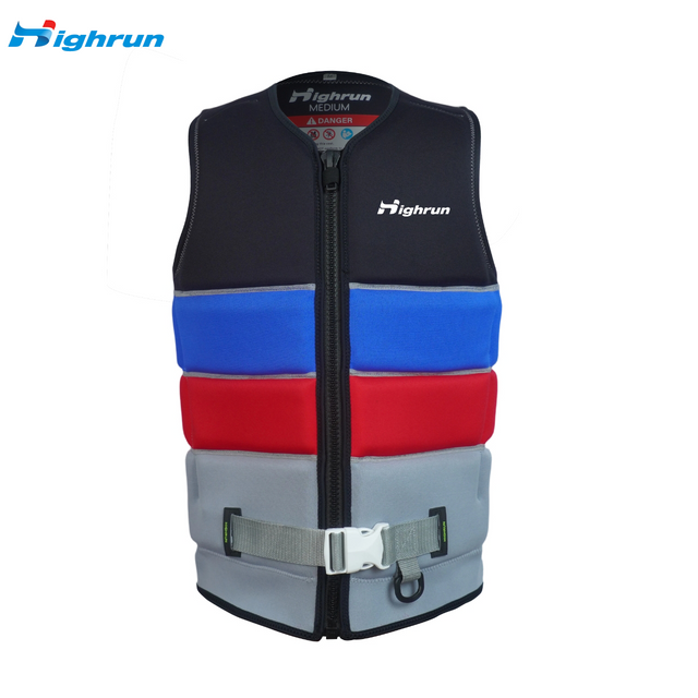 Water Sport Emergency Life Jacket Neoprene Life Vest Kayak Fishing Personalized Surfing Life Jacket Adult Training Swimming Vest
