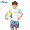 Top Sale Full Print Beautiful Toddler Rash Guard Set New Fashion Kids Rash Guards Mma Board Shorts Set