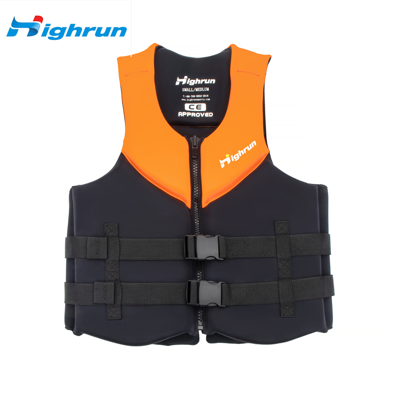 Good Price Ce Certificate Approved Orange Life Vest for Water Sport Swimming Equipment Emergency Adjustable Belt Life Jacket