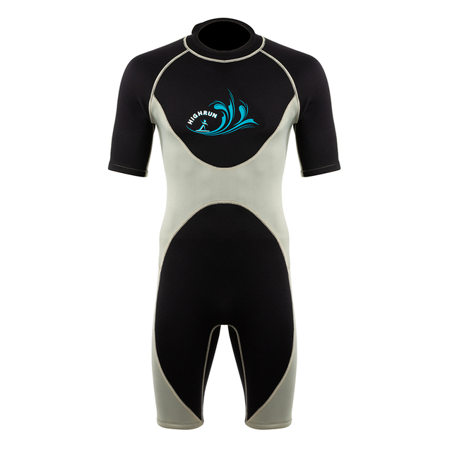 Surfing Wetsuit with Hot Sale Good Dry Material 3MM Neoprene Spring Suit Short Sleeve Best Diving Wetsuits for Men