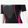 High Quality 3mm Plain Spear Fishing Wetsuit Smooth Skin Neoprene Colored Wetsuit Women Short Sleeve Diving Suit