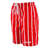 Men's Red Striped Beach Shorts Quick Dry Casual Lightweight Breathable Swim Trunks for Vacation