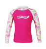 New Unisex Toddler Breathable Rash Guard Custom Style Beachwear Children Flower Print Cute Surf Rash Guard Shirts