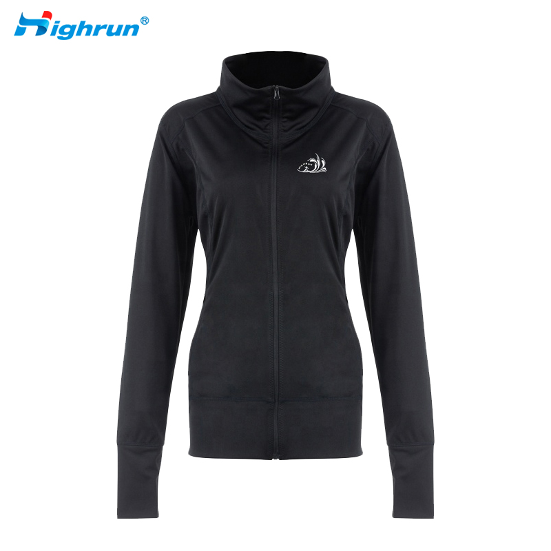 2025 New Custom Anti UV Clothing Outdoor Long Sleeve Surfing Swim Suits Black Women Rash Guard with Front Zipper