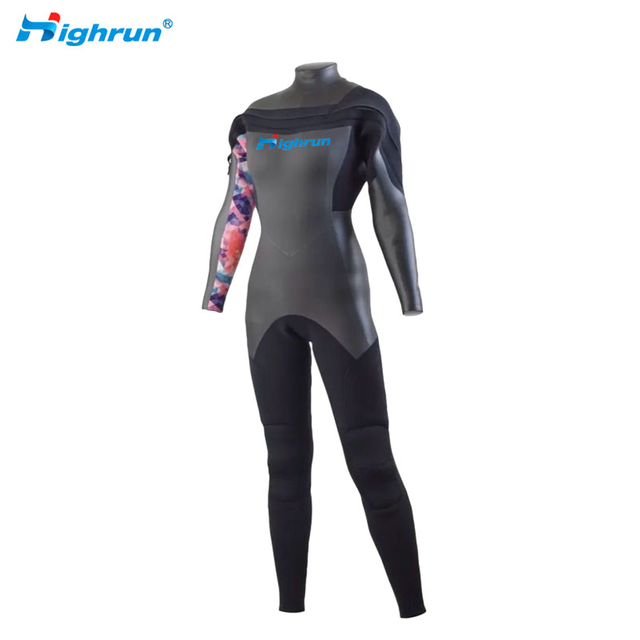 Factory Customizable Adult Practical & Comfortable Wetsuit Neoprene Surfing Suit with Chest Zipper Keep Warm Wetsuit for Women 