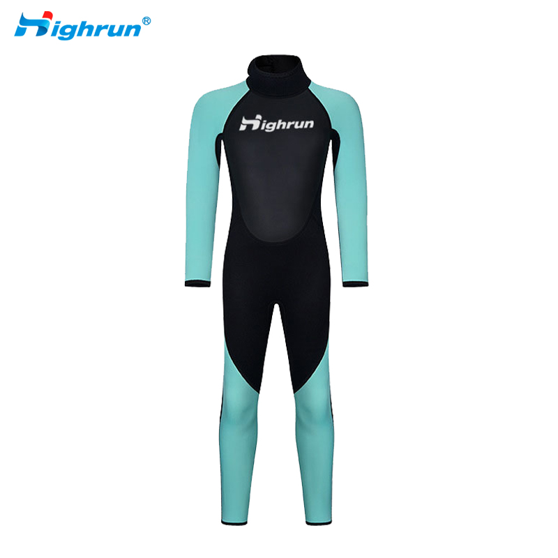 Children Surfing Suit Wetsuit Youth Full Body Long Sleeve Neoprene Wetsuit One Piece Keep Warm Smooth Skin Swim Suits with Zipper