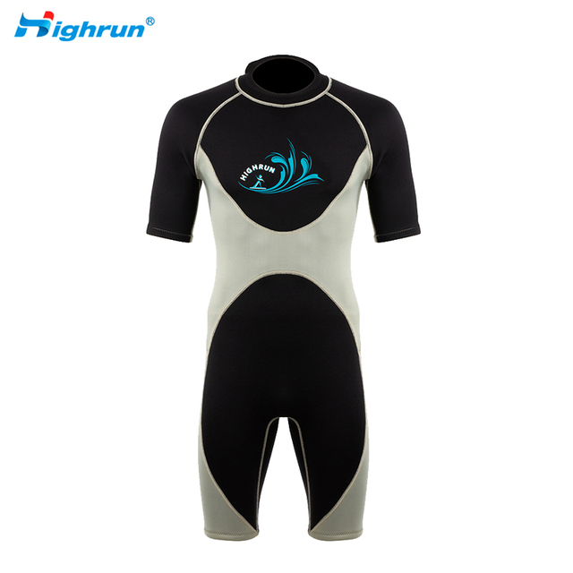 Surfing Wetsuit with Hot Sale Good Dry Material 3MM Neoprene Spring Suit Short Sleeve Best Diving Wetsuits for Men