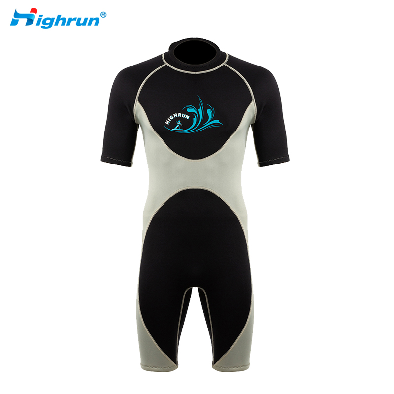 Surfing Wetsuit with Hot Sale Good Dry Material 3MM Neoprene Spring Suit Short Sleeve Best Diving Wetsuits for Men
