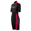 High Quality 3mm Plain Spear Fishing Wetsuit Smooth Skin Neoprene Colored Wetsuit Women Short Sleeve Diving Suit
