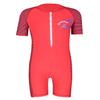 Kid's Short Sleeve Surf Rash Guard Nylon Spandex Fabric Swimsuit Children UPF50+ Sun Protection Rash Guard