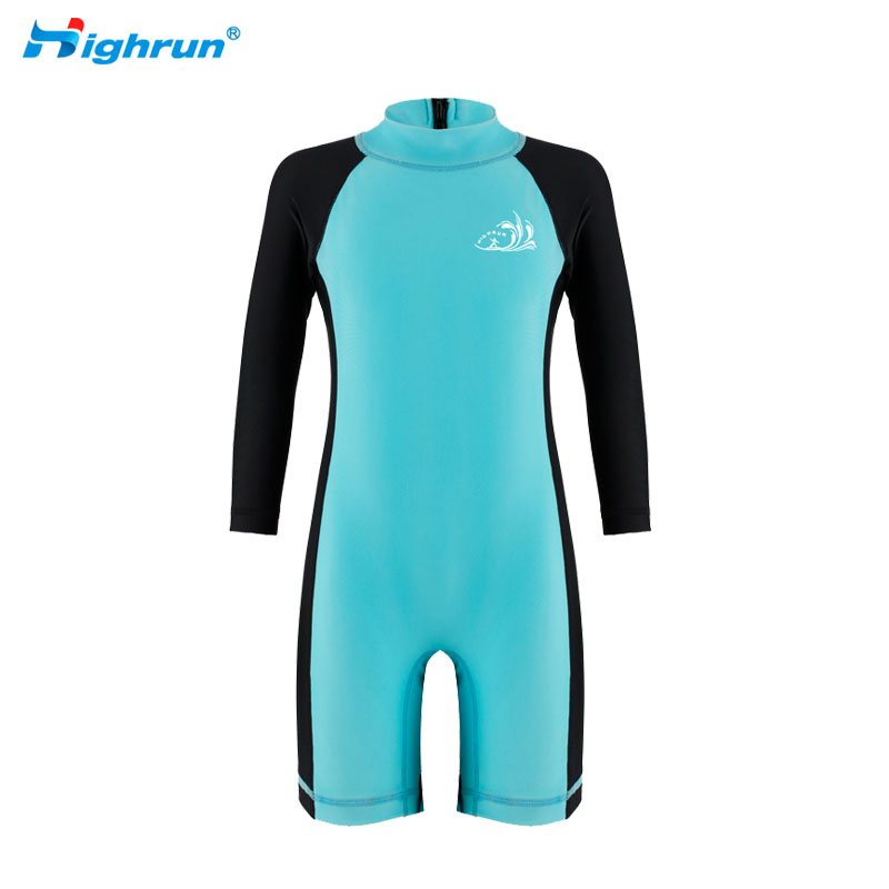 Kids Sun Protection Smooth Skin Rash guard Swimsuit Custom Logo Made Baby Breathable Rash Guard Swim Shirt 