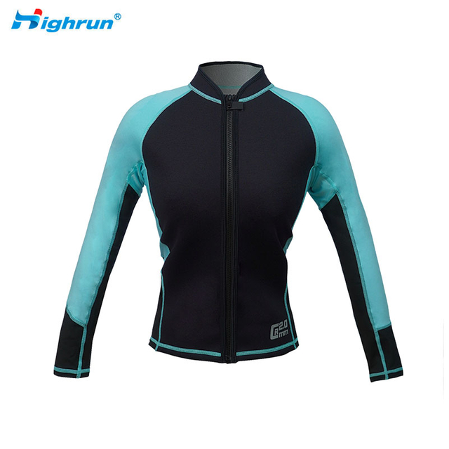 Wholesale Custom Neoprene Wetsuit Jacket for Women Swimming Surfing High Quality Wetsuits Top Diving Suit
