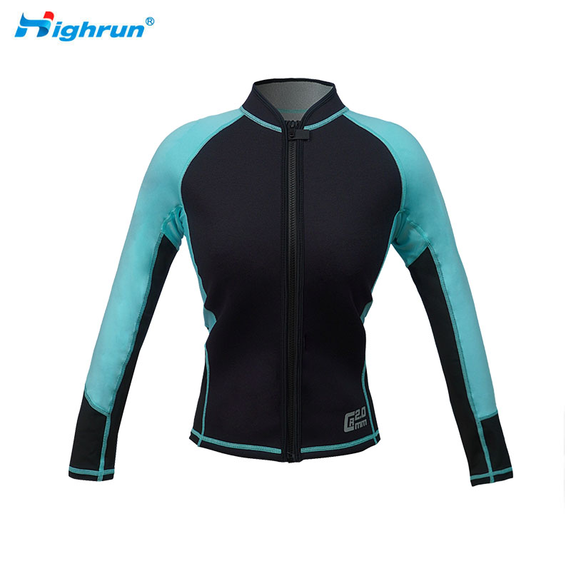 Wholesale Custom Neoprene Wetsuit Jacket for Women Swimming Surfing High Quality Wetsuits Top Diving Suit
