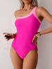 One Shoulder Slim Fit Swimsuit Women's Fashion Monokini Bathing Suit