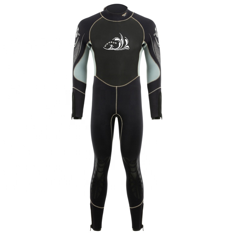 The Most Popular High Quality Neoprene Wetsuits Men Full Body Warm Diving Suit with Back Zipper OEM Adult Elastic Surfing Swimming Suit 