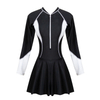 Custom High Guality Anti UV Sun Protection UPF 50 Swimsuit Long Sleeve One Piece Rash Guard for Women