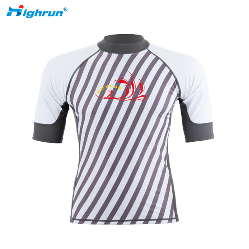 Manufacturer Wholesale Custom Design Short Sleeve UV50+ Rash Guard for Men High Quality Quick Dry Rash Guard