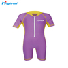 Kid's Short Sleeve Surf Rash Guard Nylon Spandex Fabric Swimsuit Children UPF50+ Sun Protection Rash Guard
