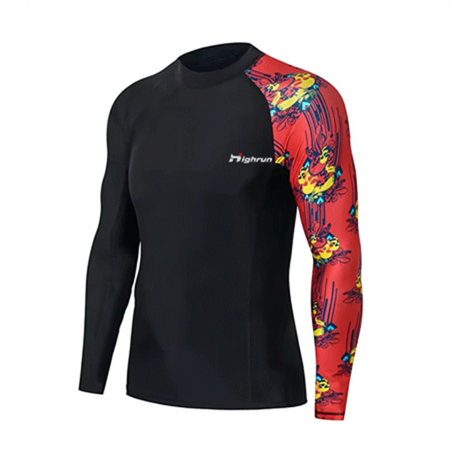 Long Sleeve Close Fitting Rash Guard For Running