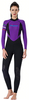 Women's Long Sleeve One-Piece Smooth Skin Wetsuit Swimsuit for Water Sports