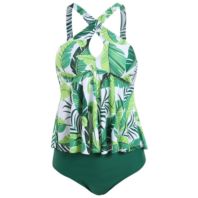 2025 New Arrivals Summer Fashion Green Women Two Piece Swimwear
