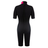High Quality 3mm Plain Spear Fishing Wetsuit Smooth Skin Neoprene Colored Wetsuit Women Short Sleeve Diving Suit