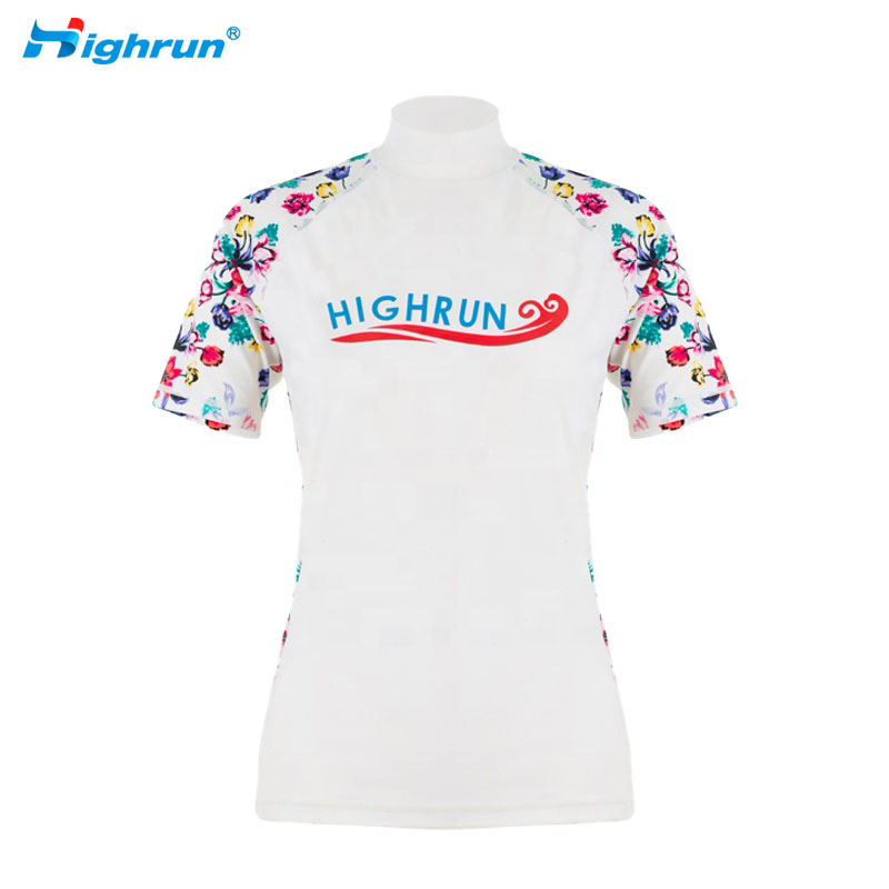  Best Selling Product Beachwear Sportwear Lightweight Women Rash Guard Latest Stylish Ladies Rash Guard in Low MOQ