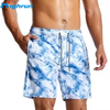Men's Patterned Quick Dry Beach Board Trunks Casual Lightweight Swim Shorts with Custom Logo