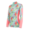OEM High Impact Custom Sublimation Design & Logo Long Sleeve Women Rash Guard with UV Protection Breathable Rash Guards 