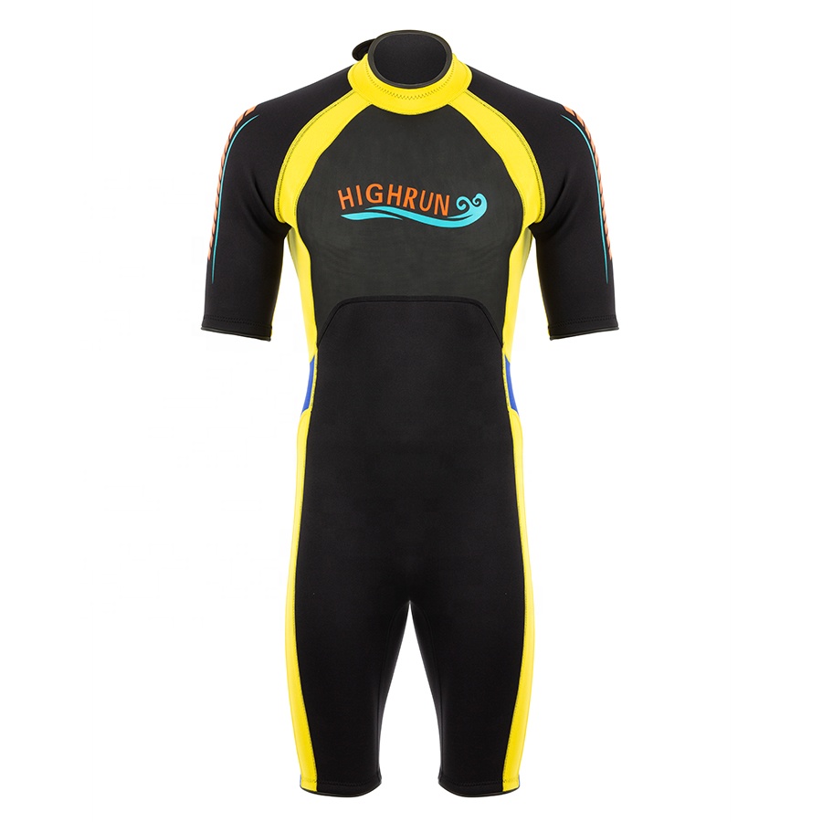 2025 High Quality Surfing Wetsuits Manufacturers Special Design Custom Made Floating Short Sleeve Keeping Warm Neoprene Wetsuit 